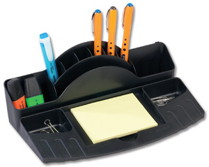 Avery Mainline Desk Tidy Multicompartment with Ruler Slot W260xD150xH95mm Blue Ref 88MLBLUE