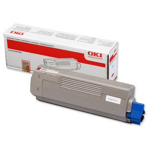 Oki C610 Laser Toner Cartridge Page Life 8000pp Cyan Ref 44315307