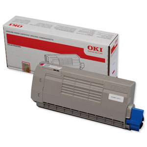 OKI Laser Toner Cartridge Page Life 11000pp Magenta Ref 44318606