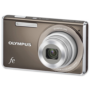 Olympus FE-5030 Digital Camera 46MB or SD SDHC 2.7in LCD 5x Optical Zoom 14MP Grey Ref N3833592