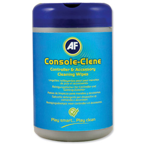 AF Console-Clene Wet Wipes Anti-bacterial for Gaming Accessories in Tub Ref CSC05 [Pack 50]