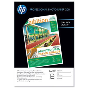 Hewlett Packard [HP] Professional Laser Paper Glossy A4 Ref CG966A [100 Sheets]
