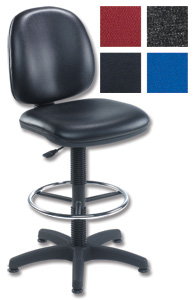 Trexus High Rise Chair W470xD450xH700-830mm Backrest H410mm Black Vinyl