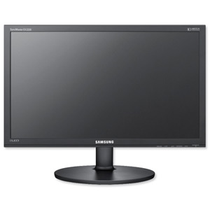 Samsung Monitor LCD Widescreen Contrast 1000-1 Resolution 1920x1080px 21.5in Black Ref LS22CLUSB/EN