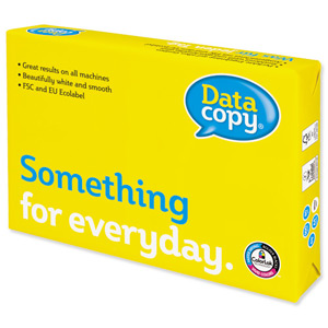 Data Copy Everyday Paper Ream-Wrapped 80gsm Punched 4 Hole A4 White Ref 4594 [500 Sheets]