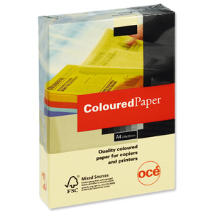 Multifunctional Paper Coloured Ream Wrapped 80gsm A4 Yellow [500 Sheets]