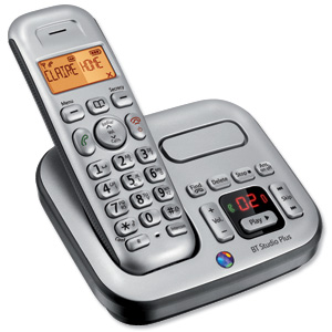 BT Graphite 4500 Single Plus DECT Telephone Cordless Answering Machine 40 Caller ID Ref 057878