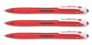 Pilot BegreeN Rexgrip Ball Point Pen Medium Red Ref BRG10MRRBG [Pack 10]