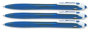 Pilot BegreeN Rexgrip Ball Point Pen Medium Blue Ref BRG10MLLBG [Pack 10]