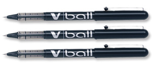 Pilot VB5 Rollerball Pen 0.5mm Tip 0.3mm Line Black Ref BLVB501 [Pack 12]