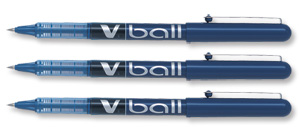 Pilot VB5 Rollerball Pen 0.5mm Tip 0.3mm Line Blue Ref BLVB5L [Pack 12]