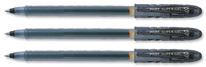 Pilot BegreeN Supergel Rollerball Pen Gel 0.7mm Black Ref LS8FBBG [Pack 10]