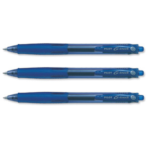 Pilot BegreeN G Knock Rollerball Pen Retractable 0.7mm Blue Ref LGK10FLBG [Pack 10]