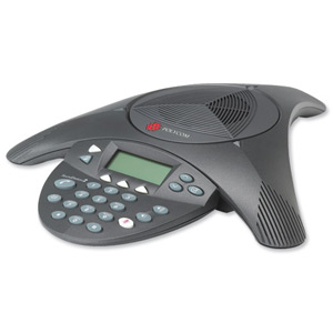 Polycom SoundStation2 EX Conference Phone Anti-Echo Full Duplex 8-10 Users Expandable Ref 2200-16200-102 Ident: 450B