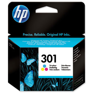 Hewlett Packard [HP] No. 301 Inkjet Cartridge Page Life 165pp Colour Ref CH562EE#UUS