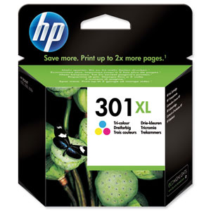 Hewlett Packard [HP] No. 301XL Inkjet Cartridge Page Life 330pp Colour Ref CH564EE#UUS