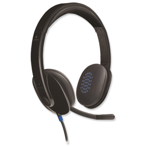 Logitech H540 Headset USB Laser-tuned Speakers with On-ear Controls Ref 981-000480