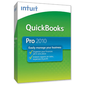 Intuit QuickBooks Pro 2010 Business Accounting Software for Windows 3 Users Ref 413217GEM