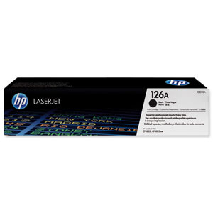Hewlett Packard [HP] No. 126A Laser Toner Cartridge Page Life 1200pp Black Ref CE310A Ident: 692I