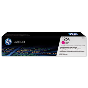 Hewlett Packard [HP] No. 126A Laser Toner Cartridge Page Life 1000pp Magenta Ref CE313A