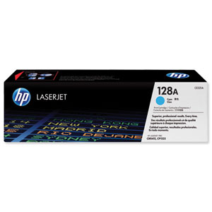 Hewlett Packard [HP] No. 128A Laser Toner Cartridge Page Life 1300pp Cyan Ref CE321A Ident: 816D