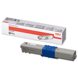 OKI Laser Toner Cartridge High Yield Page Life 5000pp Magenta Ref 44469723 Ident: 827A