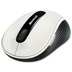 Microsoft 4000 Wireless Mouse BlueTrack USB Nano Transceiver White Ref D5D-00011