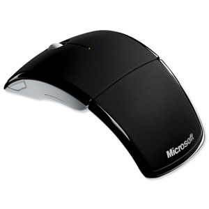 Microsoft Arc Mouse Folding Scrolling Wireless Bluetooth 2.4GHz 4-Button Black Ref ZJA-00006