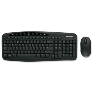 Microsoft 700 v2 Wireless Desktop Keyboard BlueTrack and Optical Mouse 2.4GHz Black Ref M7A-00027