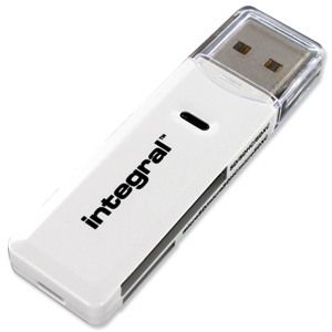 Integral Memory Card Reader SD and MicroSD Formats USB LED Dual Slot Ref INCRSDMSD
