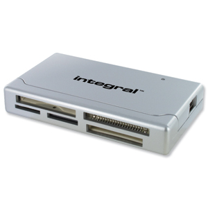 Integral Memory Card Reader Multiformat USB LED Ref INCRMULTI