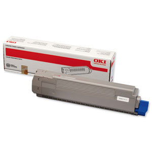 OKI Laser Toner Cartridge Page Life 7300pp Magenta Ref 44643002 Ident: 828A