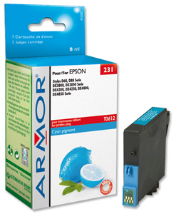 Armor Compatible Inkjet Cartridge Cyan [Epson T061240 Equivalent] Ref K12203