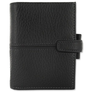 Filofax Finchley Personal Organiser for Refills 67x105mm Mini Black Ref 421485