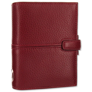 Filofax Finchley Personal Organiser for Refills 81x120mm Pocket Red Ref 421462