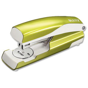 Leitz WOW Metal Stapler 30 Sheet Throat Depth 60mm Green Ref 55022064