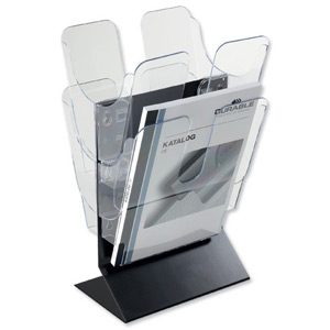 Durable Flexiplus Literature Stand Desktop A4 Clear Ref 1709019400