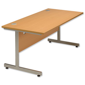 Influx Desk Cantilever Rectangular W1200xD800xH720mm Beech