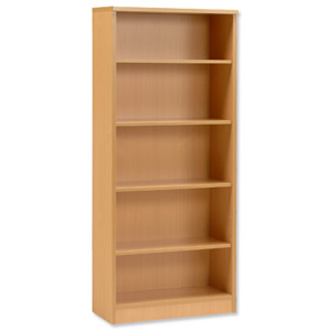Influx Bookcase Tall W800xD350xH1800mm Beech