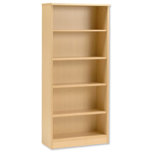 Influx Bookcase Tall W800xD350xH1800mm Maple