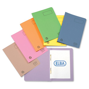 Elba Ashley Flat File 315gsm Capacity 35mm Foolscap Pink Ref 30317 [Pack 25]