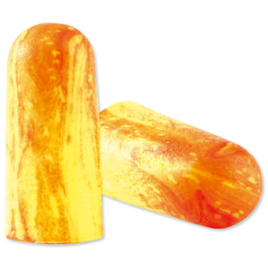 3M Blast Earplugs Shaped Uncorded Noise Level Reduction 36dB Yellow Ref ES-01-003 [Pack 250]