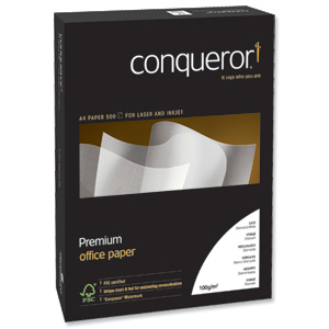 Conqueror Prestige Paper Laid Finish Box 100gsm A4 White Ref CQP0324BWNW [500 Sheets]