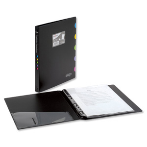 Snopake Professional Presentation Ring Binder Display Book 4-Ring 25mm 10 Pockets A4 Ref 15079