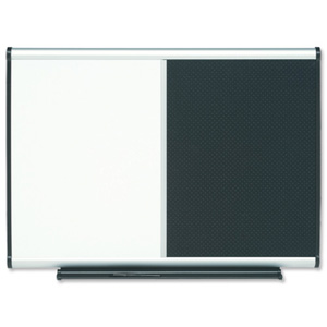 Nobo Prestige Drywipe Board Magnetic with Foamboard Self-sealing Black W900xH600mm Ref QBP9060