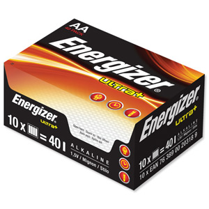 Energizer UltraPlus Batteries AA Bulk Pack Ref 632863 [Pack 40]