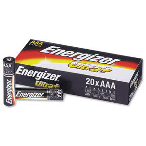 Energizer UltraPlus Batteries AAA Bulk Pack Ref 632859 [Pack 20]