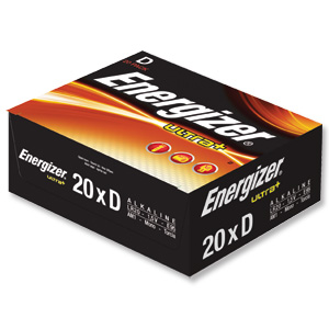 Energizer UltraPlus Batteries D Bulk Pack Ref 624764 [Pack 20]