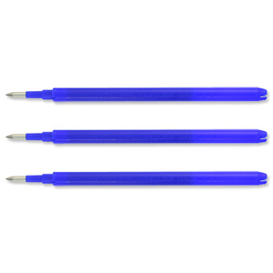 Pilot Frixion PRO Ink Refills for Rollerball Blue Ref 075300303 [Pack 3]