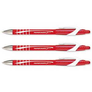 Paper Mate Flexgrip Elite Gel Pen Retractable 0.7mm Tip 0.5mm Line Red Ref S0898880 [Pack 12]
